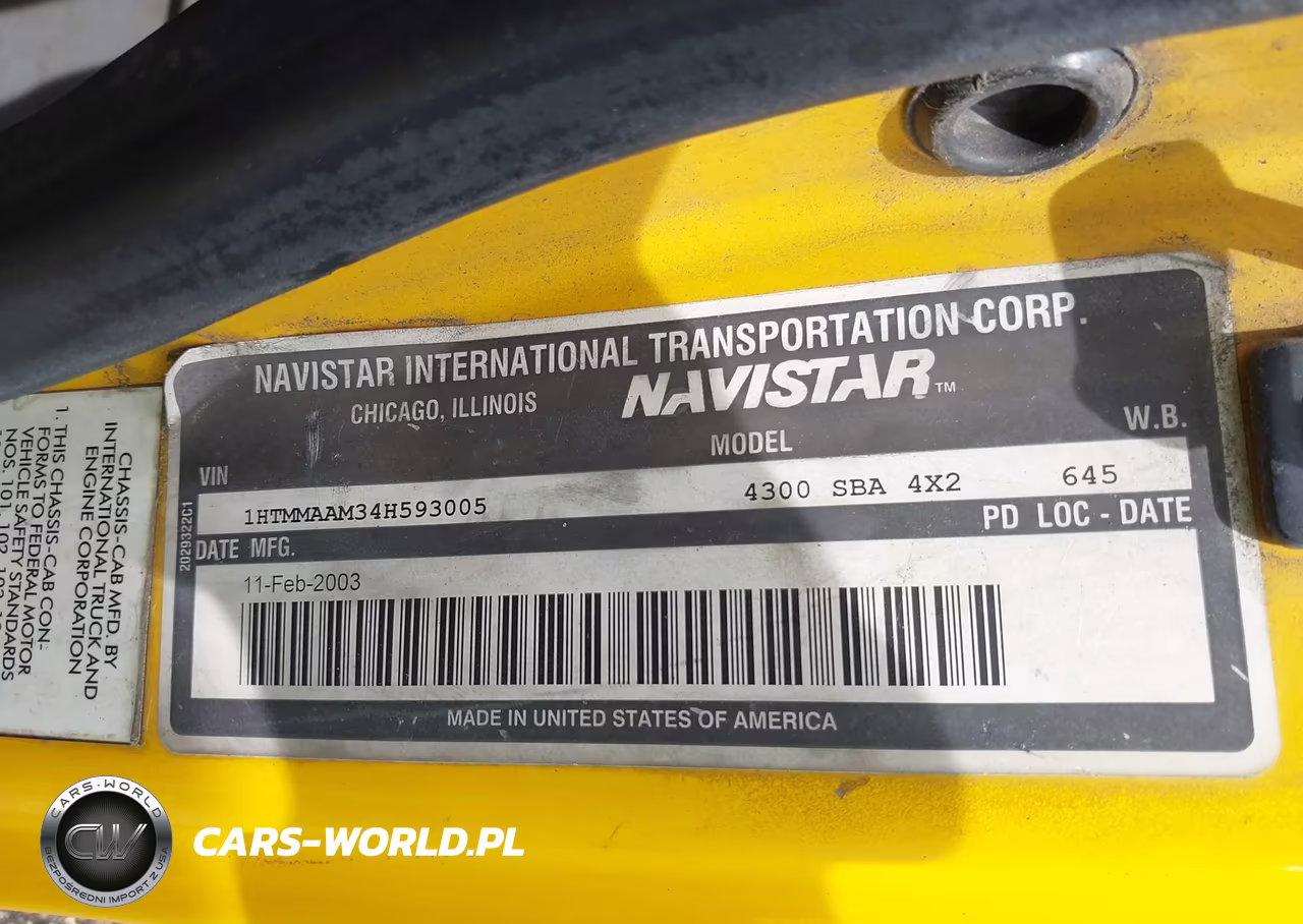 2004 International 4000 4300 VIN:1HTMMAAM34H593005 - 8