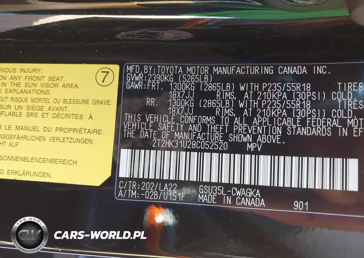 2008 Lexus Rx 350 VIN:2T2HK31U28C052520 - 9