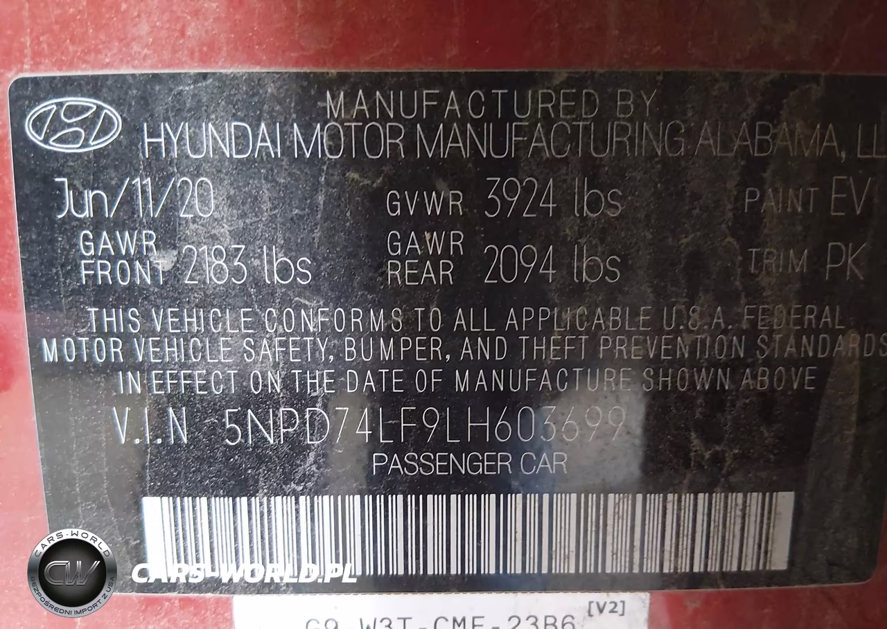 2020 Hyundai Elantra Se VIN:5NPD74LF9LH603699 - 9