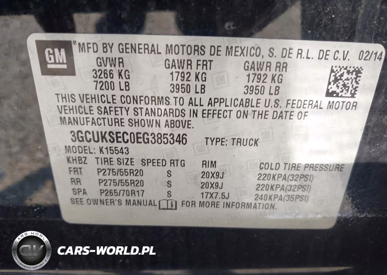 2014 Chevrolet Silverado 1500 Ltz VIN:3GCUKSEC0EG385346 - 9