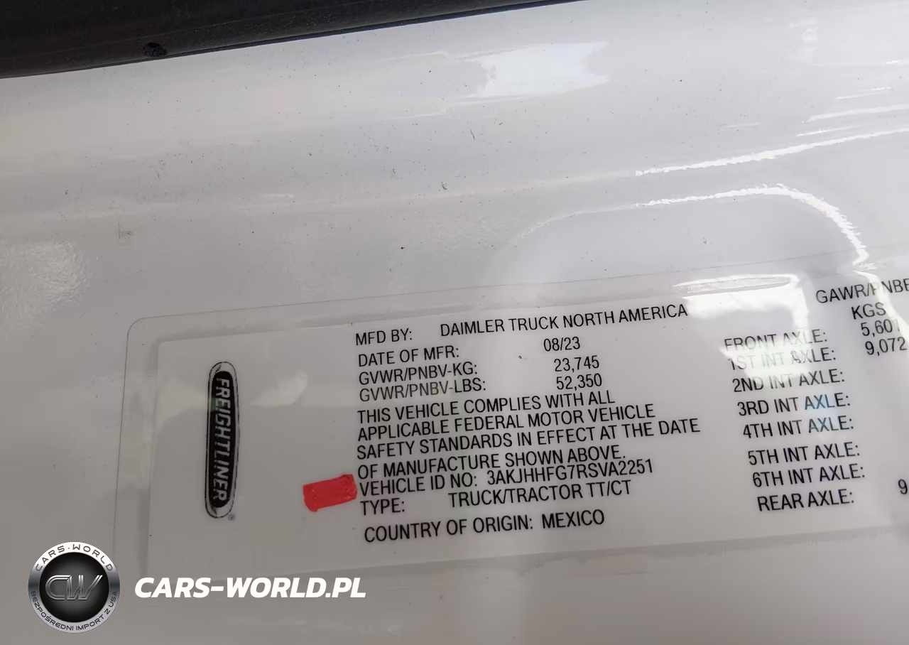 2024 Freightliner New Cascadia 126 VIN:3AKJHHFG7RSVA2251 - 8