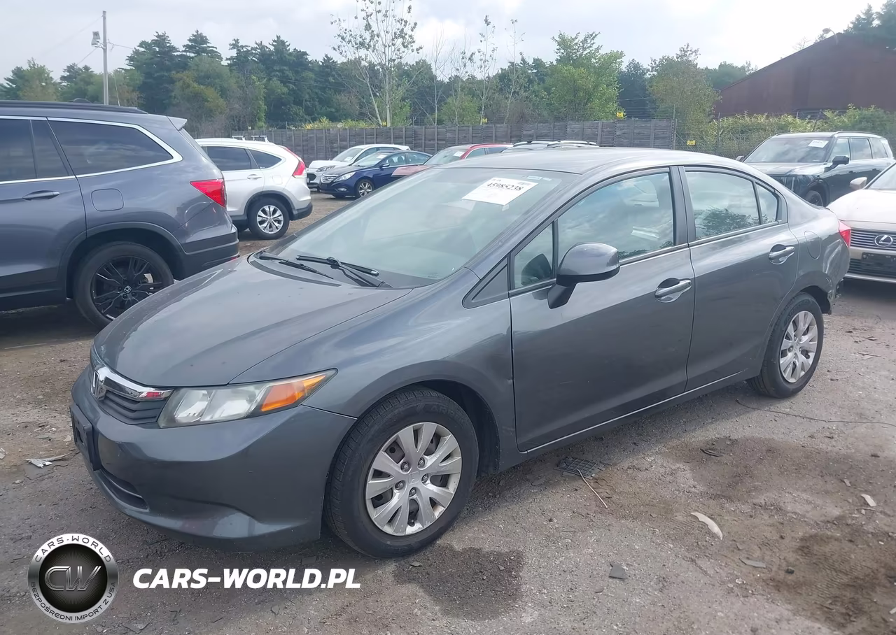 2012 Honda Civic Lx VIN:2HGFB2F55CH558091 - 2