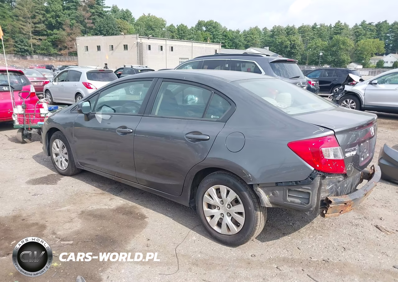 2012 Honda Civic Lx VIN:2HGFB2F55CH558091 - 3