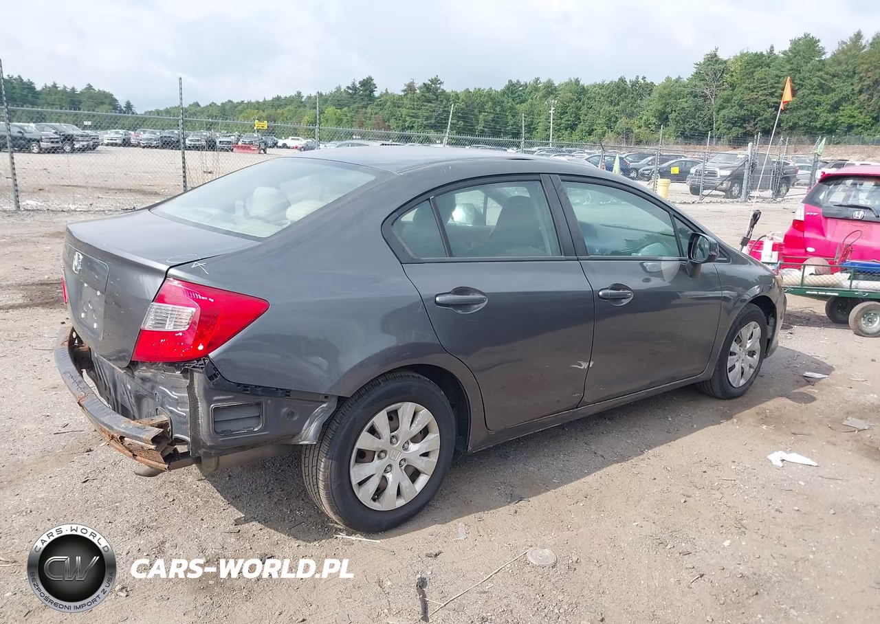 2012 Honda Civic Lx VIN:2HGFB2F55CH558091 - 4