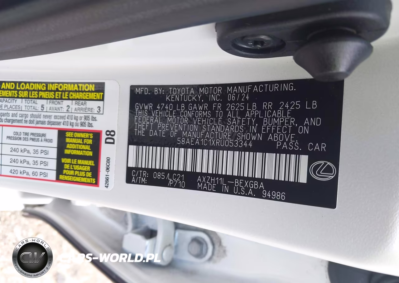 2024 Lexus Es 300H Luxury VIN:58AEA1C1XRU053344 - 9