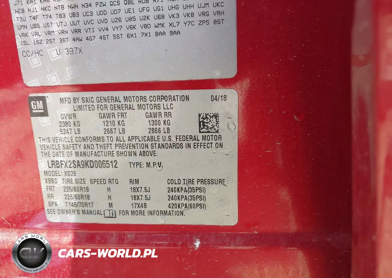 2019 Buick Envision Awd Essence VIN:LRBFX2SA9KD006512 - 9
