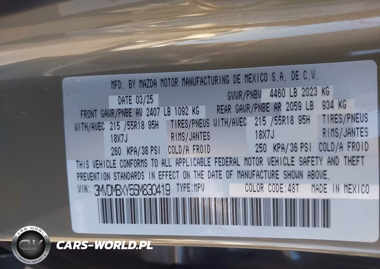 2025 Mazda Cx-30 2.5 Carbon Turbo VIN:3MVDMBXY5SM830419 - 9