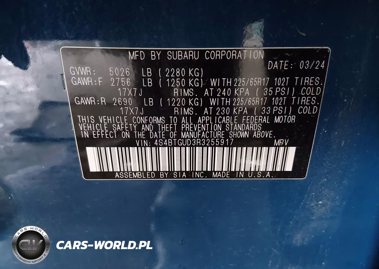 2024 Subaru Outback Wilderness VIN:4S4BTGUD3R3255917 - 9