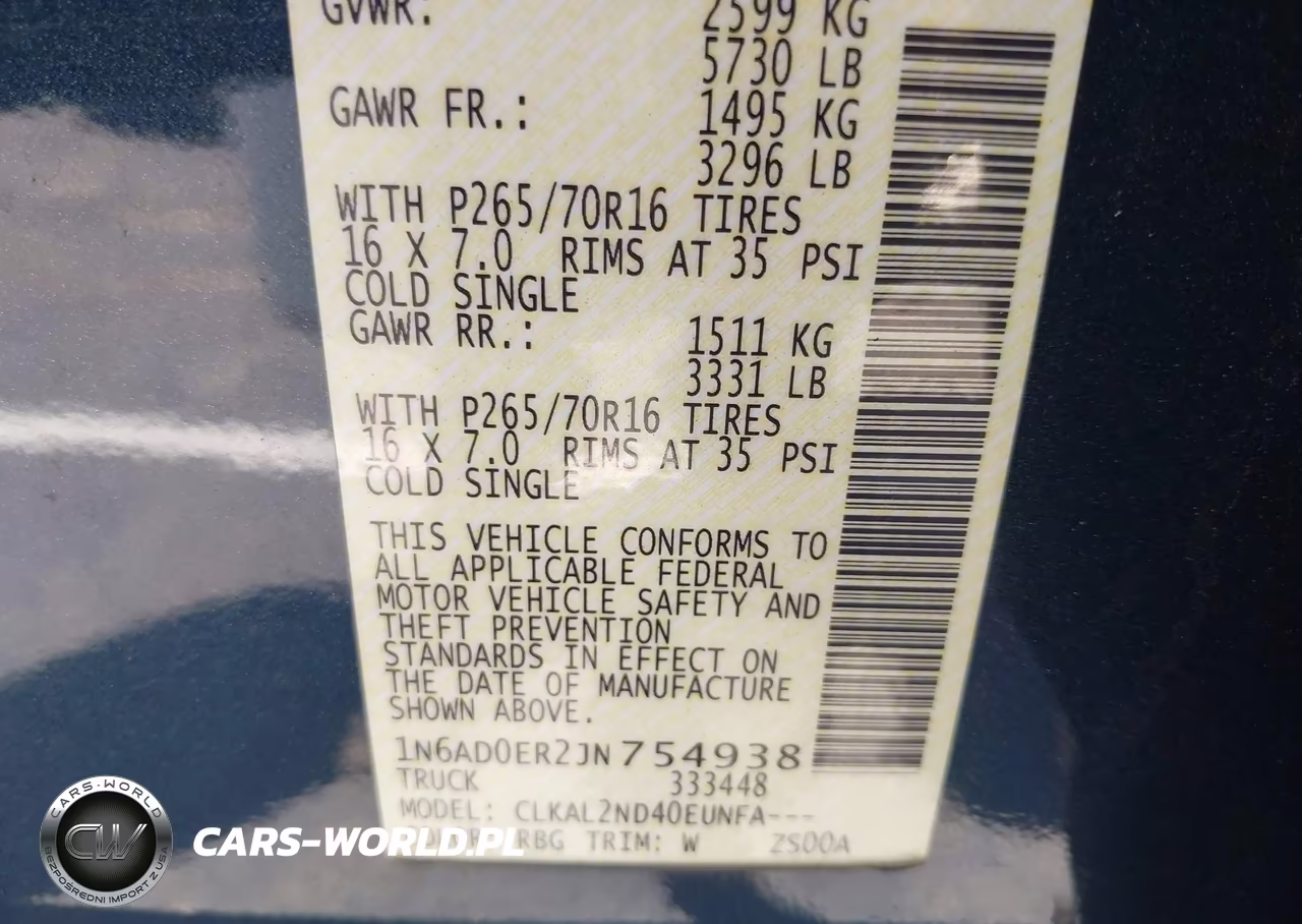 2018 Nissan Frontier Sv VIN:1N6AD0ER2JN754938 - 9