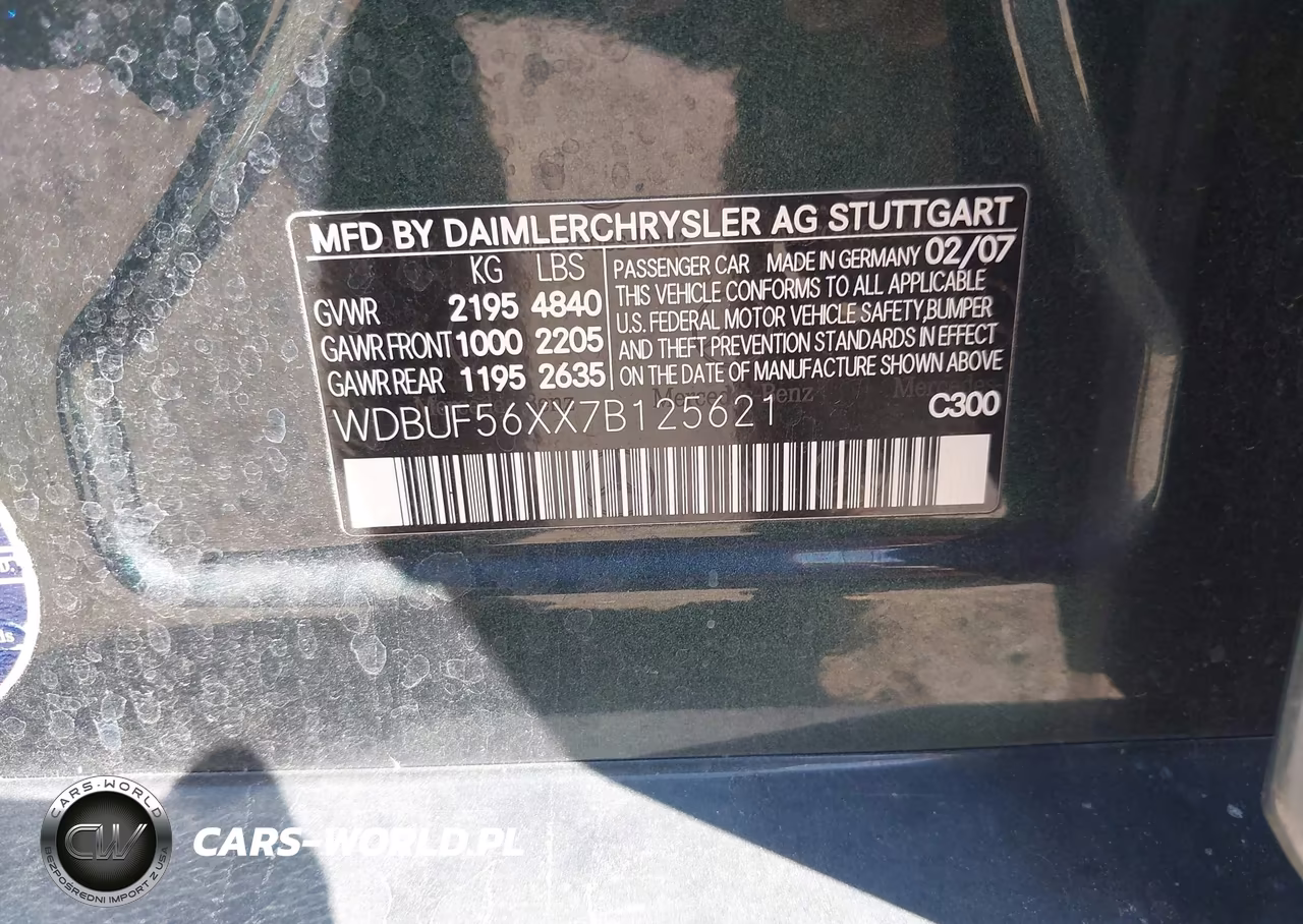 2007 Mercedes-Benz E 350 VIN:WDBUF56XX7B125621 - 9