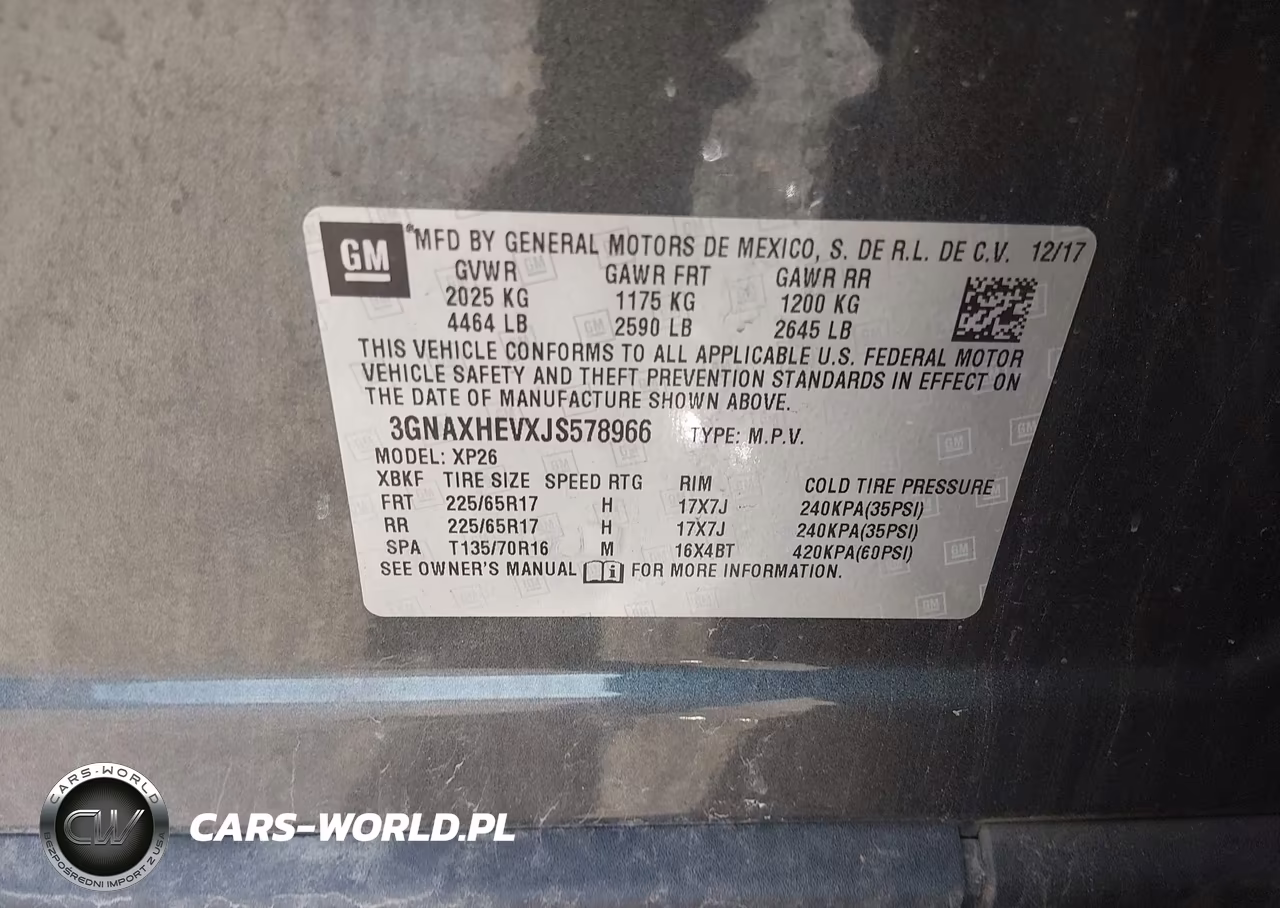 2018 Chevrolet Equinox Ls VIN:3GNAXHEVXJS578966 - 9