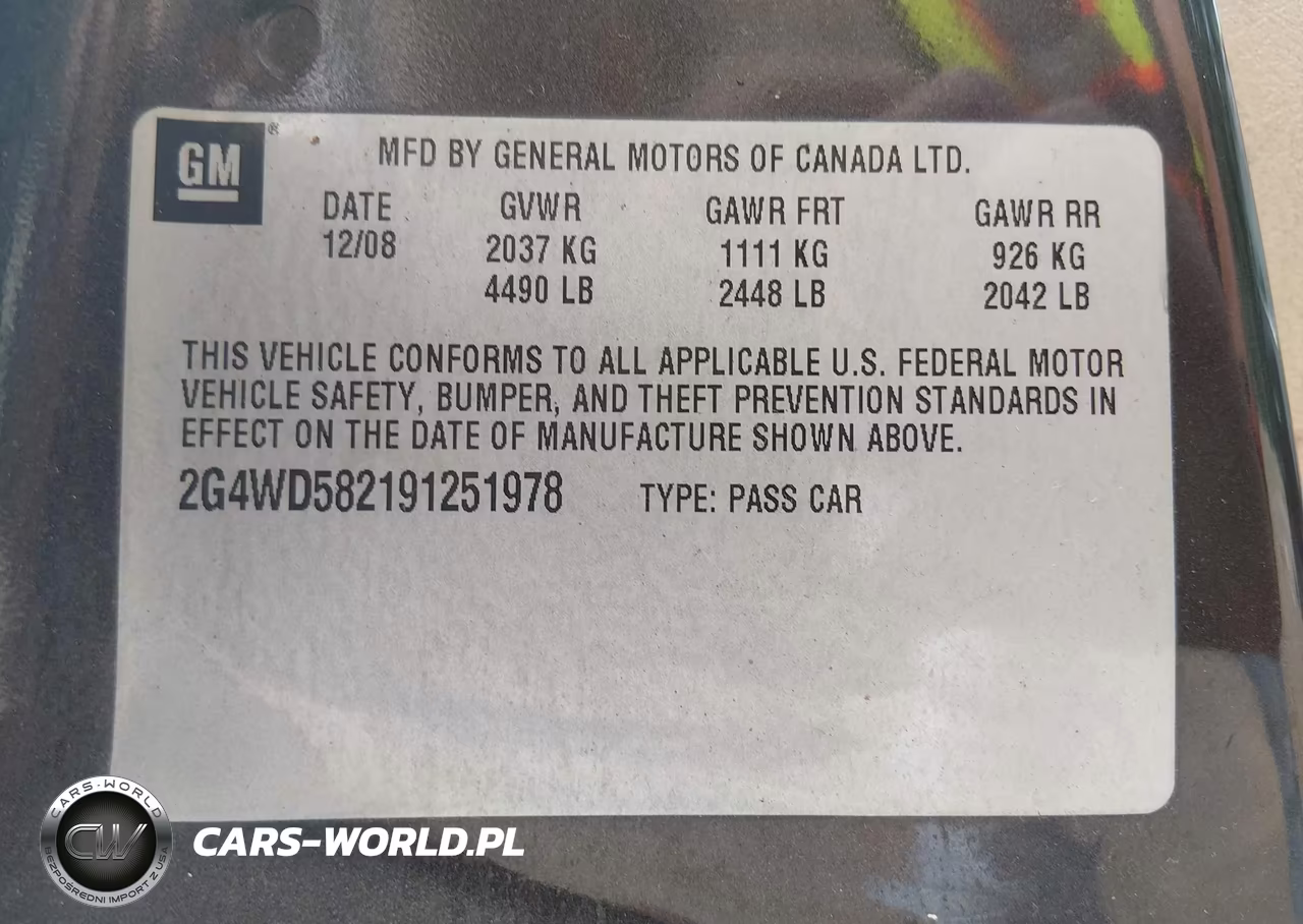 2009 Buick Lacrosse Cxl VIN:2G4WD582191251978 - 9