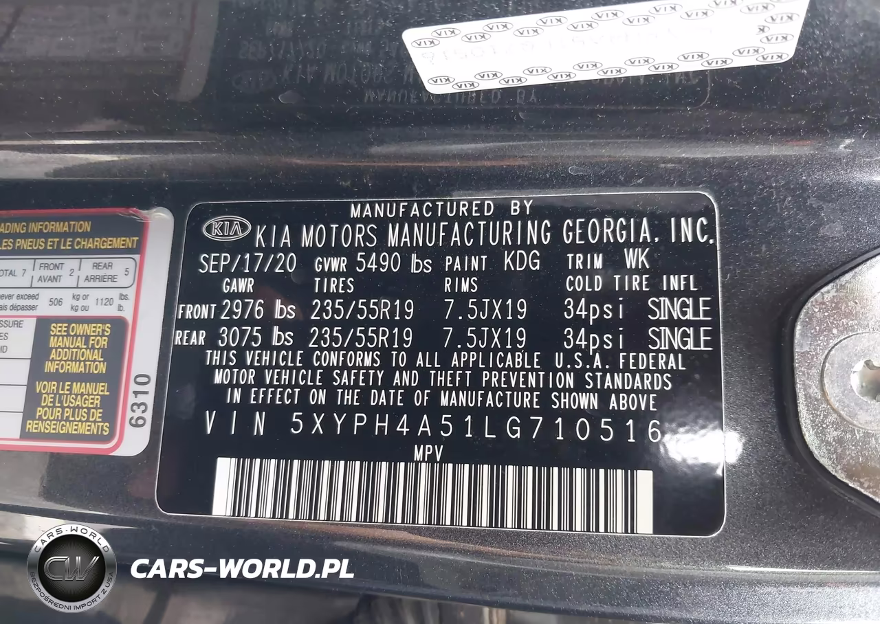 2020 Kia Sorento 3.3L Ex VIN:5XYPH4A51LG710516 - 9