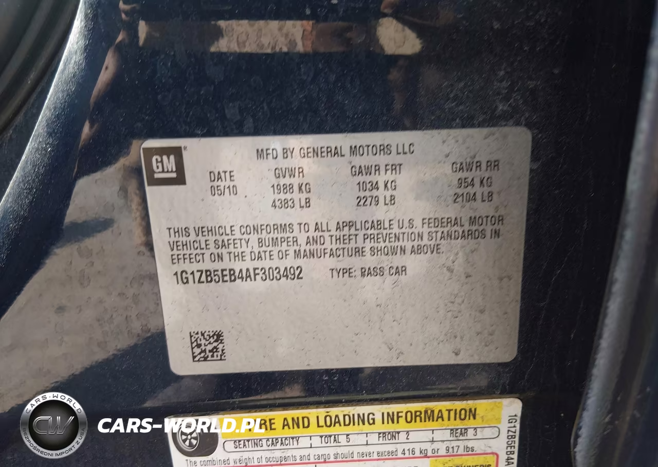 2010 Chevrolet Malibu Ls VIN:1G1ZB5EB4AF303492 - 9