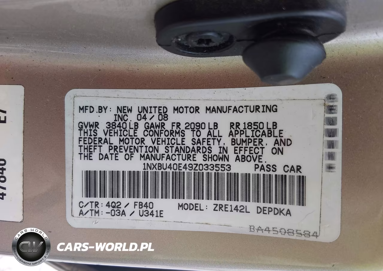 2009 Toyota Corolla Le VIN:1NXBU40E49Z033553 - 9