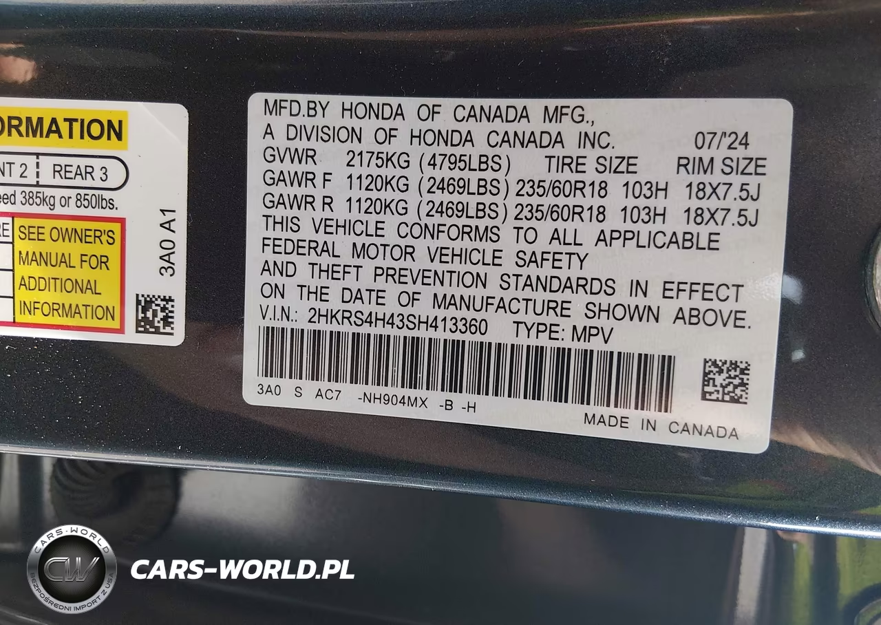 2025 Honda Cr-V Ex Awd VIN:2HKRS4H43SH413360 - 9