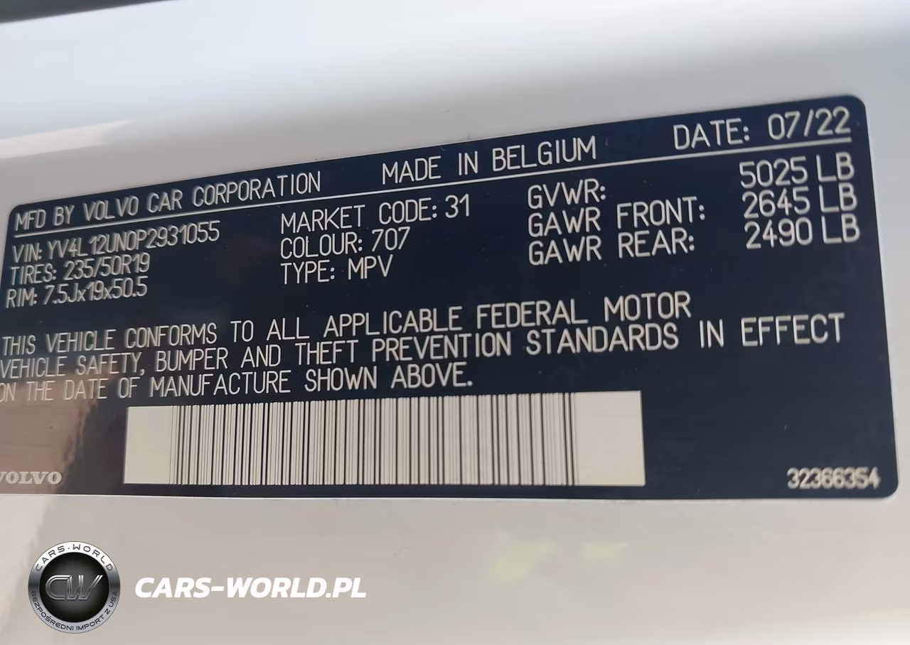 2023 Volvo Xc40 B5 Plus Bright Theme VIN:YV4L12UN0P2931055 - 9