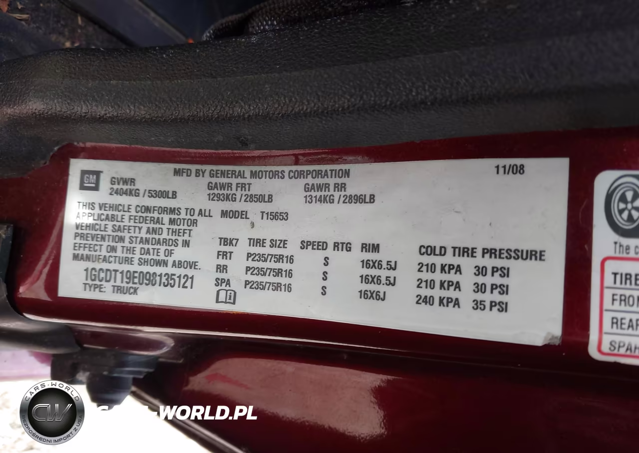 2009 Chevrolet Colorado Lt VIN:1GCDT19E098135121 - 9