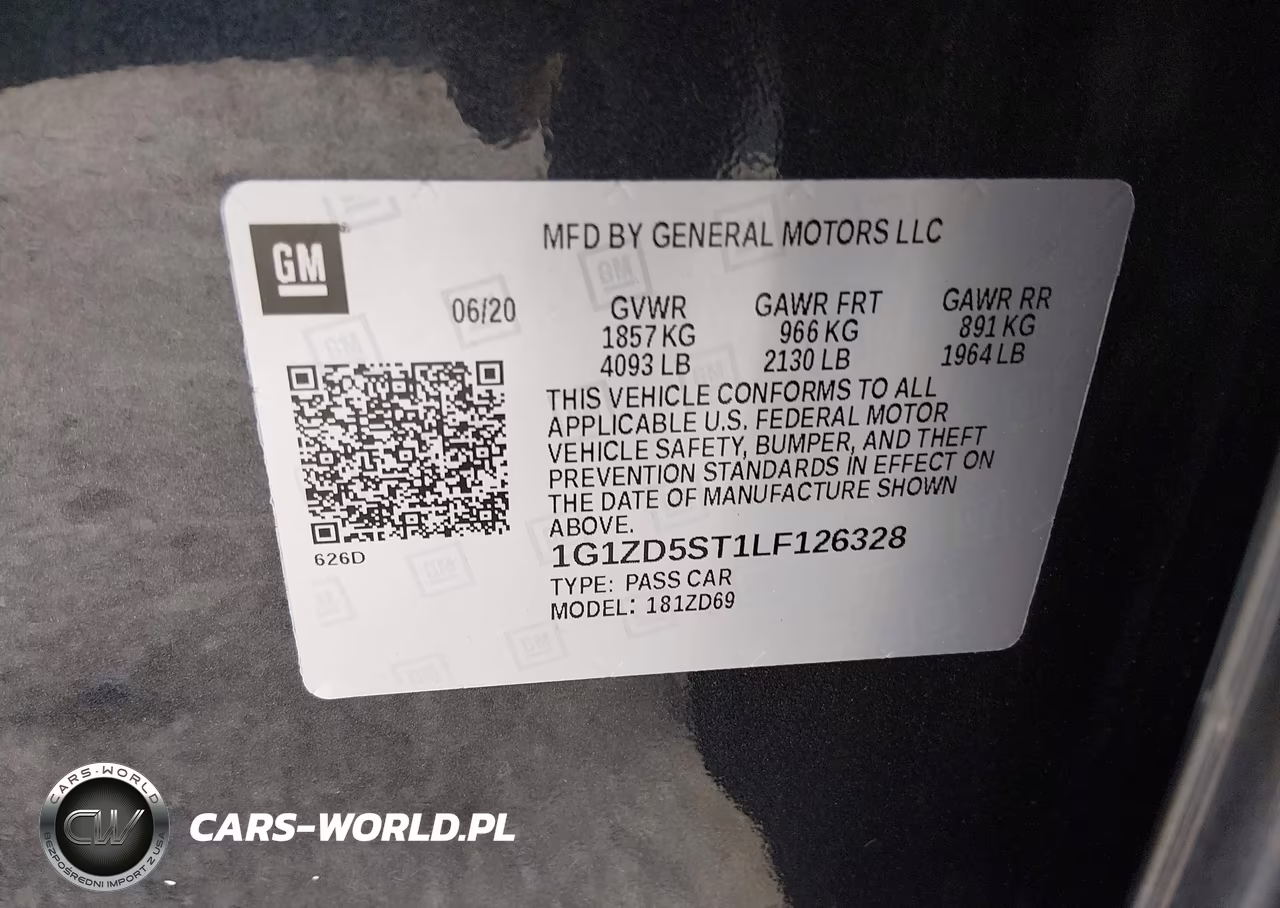 2020 Chevrolet Malibu Fwd Lt VIN:1G1ZD5ST1LF126328 - 9