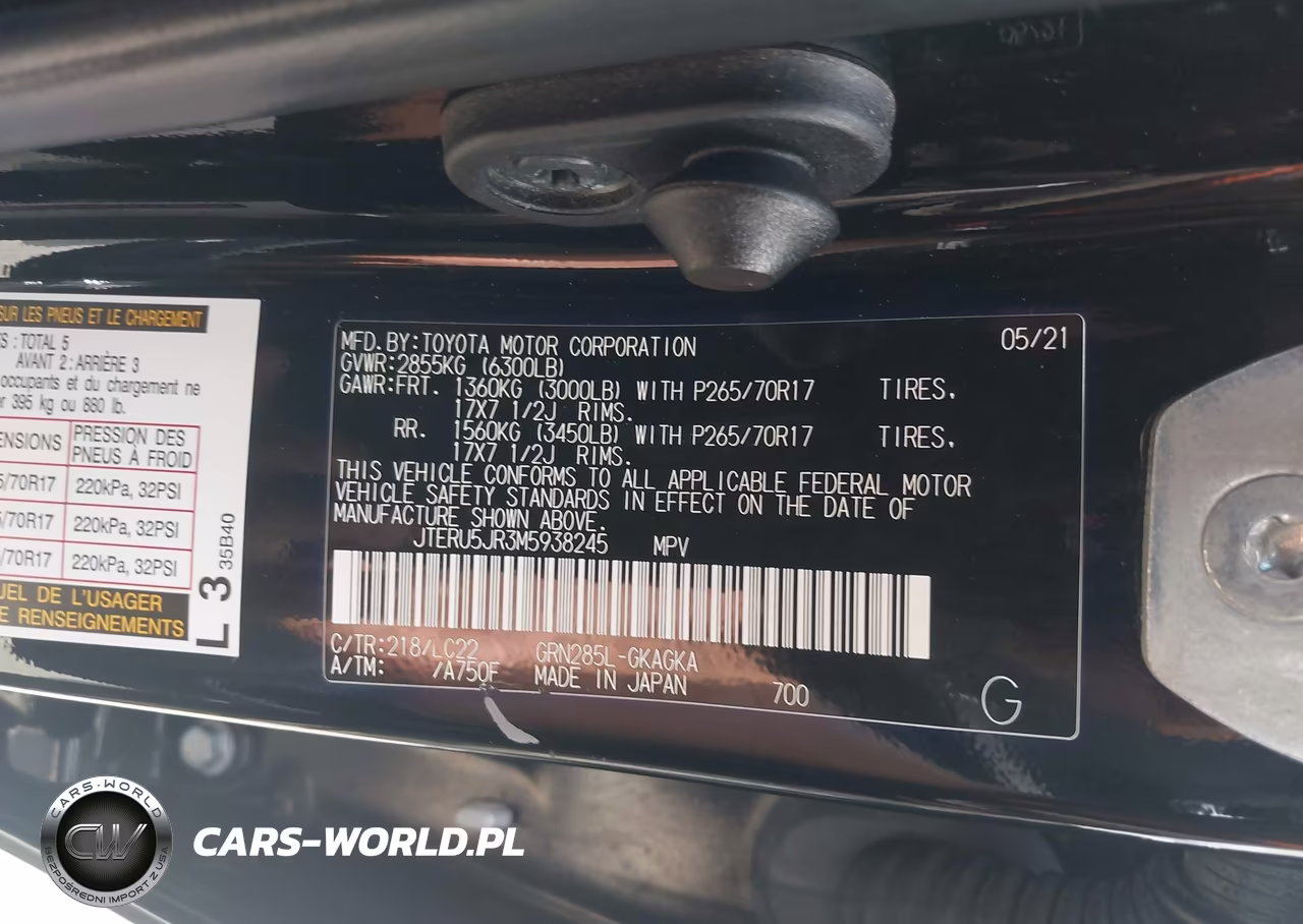 2021 Toyota 4Runner Trd Off Road Premium VIN:JTERU5JR3M5938245 - 9