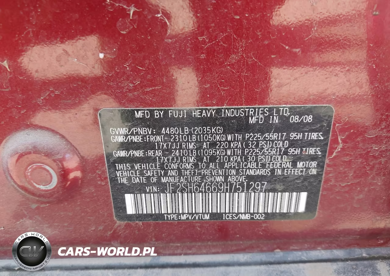 2009 Subaru Forester 2.5X Limited VIN:JF2SH64669H751297 - 9
