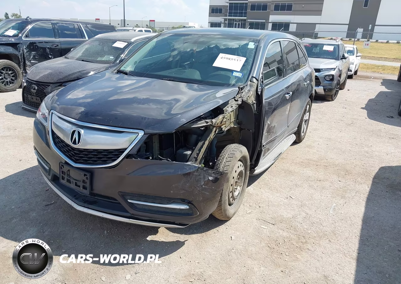2014 Acura Mdx VIN:5FRYD4H23EB024627 - 2