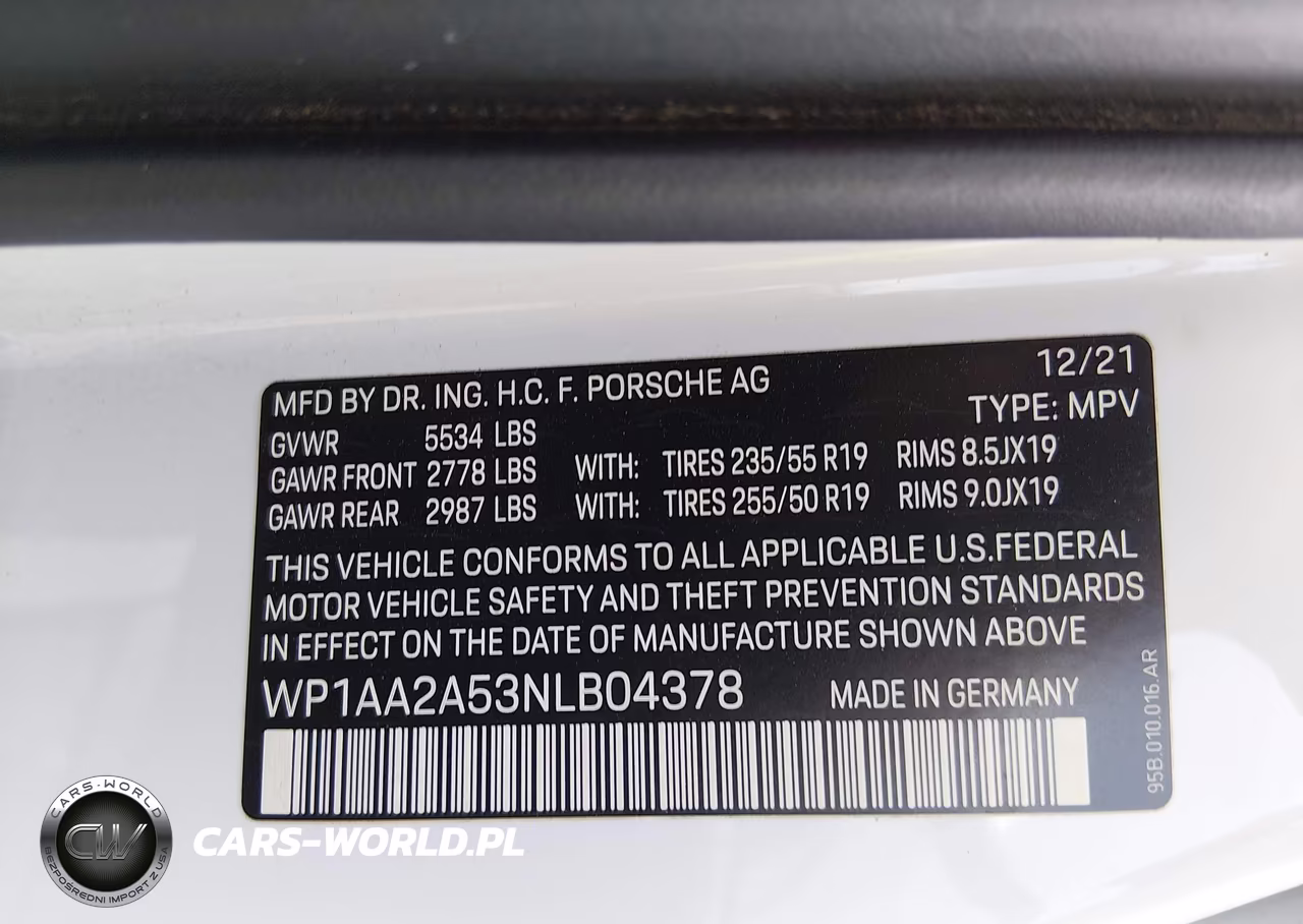2022 Porsche Macan VIN:WP1AA2A53NLB04378 - 9