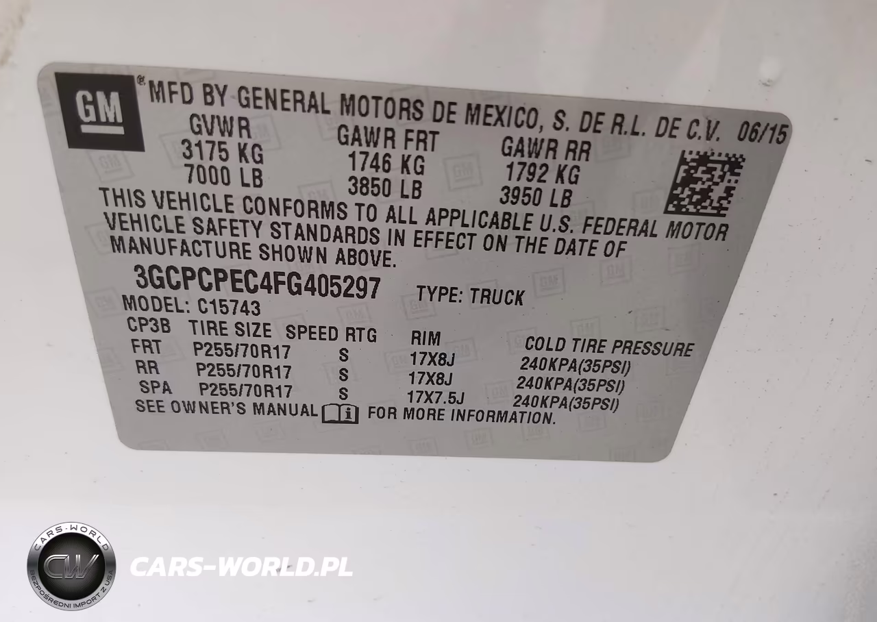 2015 Chevrolet Silverado 1500 Work Truck VIN:3GCPCPEC4FG405297 - 9