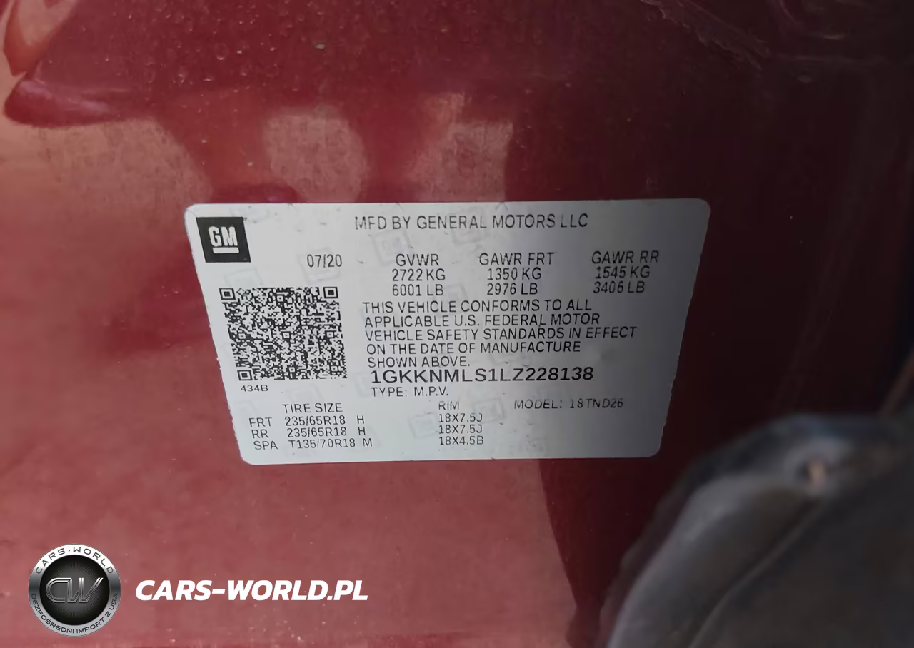 2020 GMC Acadia Fwd Slt VIN:1GKKNMLS1LZ228138 - 9