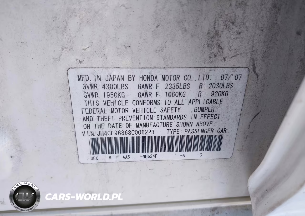 2008 Acura Tsx VIN:JH4CL96868C006223 - 9