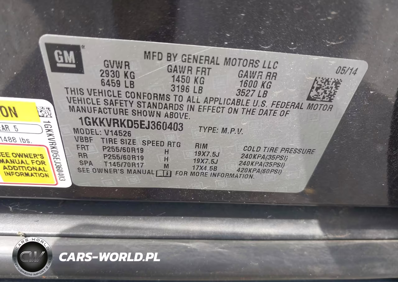 2014 GMC Acadia Slt-1 VIN:1GKKVRKD5EJ360403 - 9