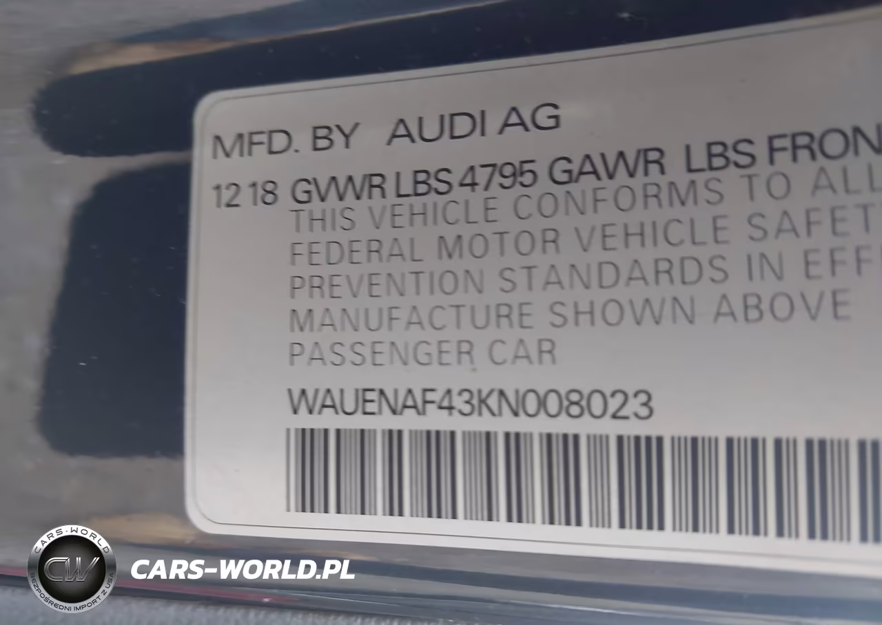 2019 Audi A4 45 Premium VIN:WAUENAF43KN008023 - 9