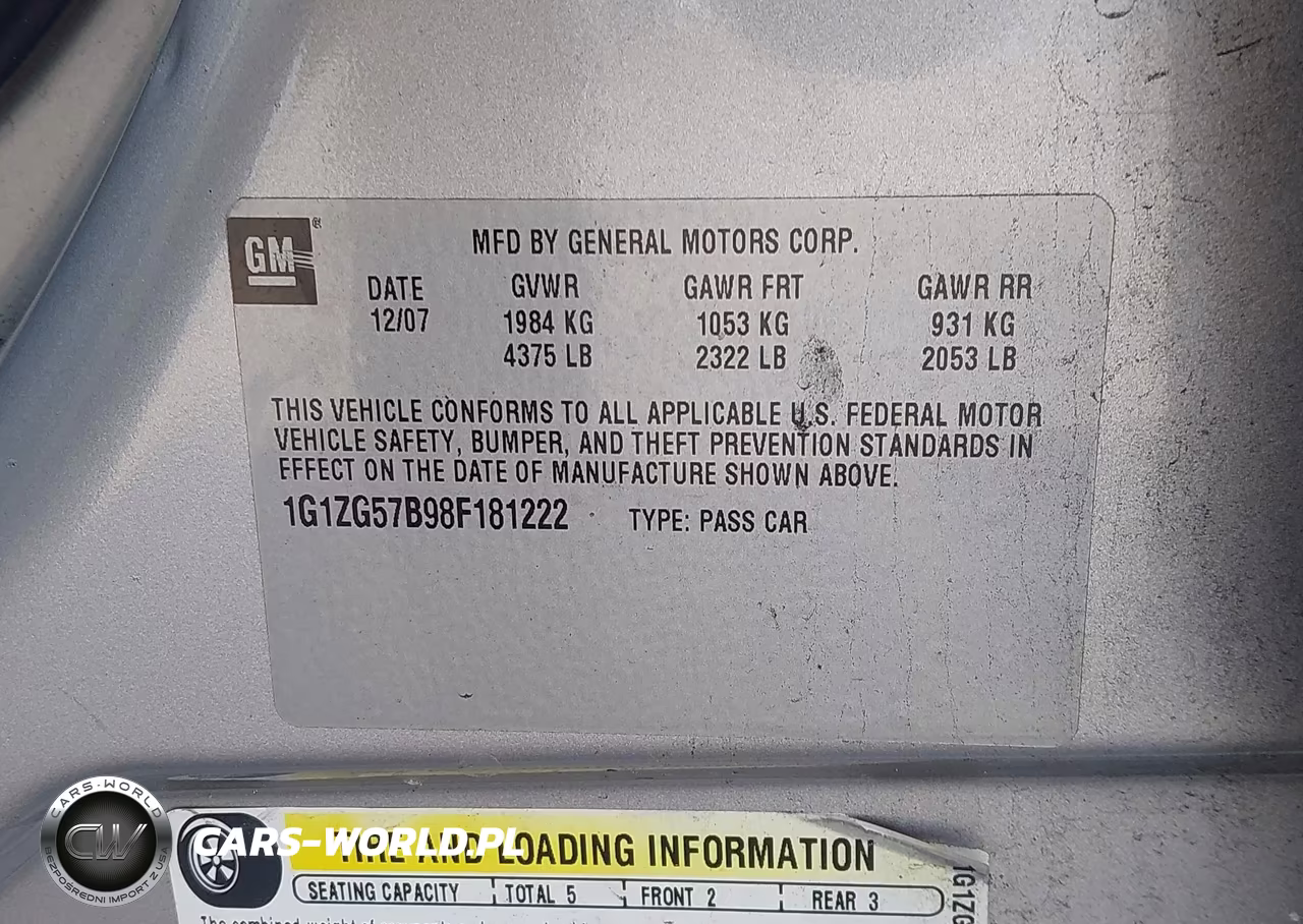 2008 Chevrolet Malibu Ls W-1Ls VIN:1G1ZG57B98F181222 - 9