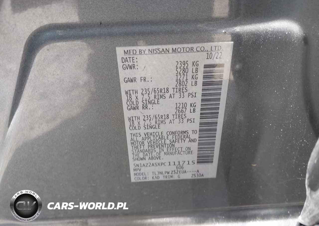 2023 Nissan Murano S Intelligent Awd VIN:5N1AZ2ASXPC111715 - 9