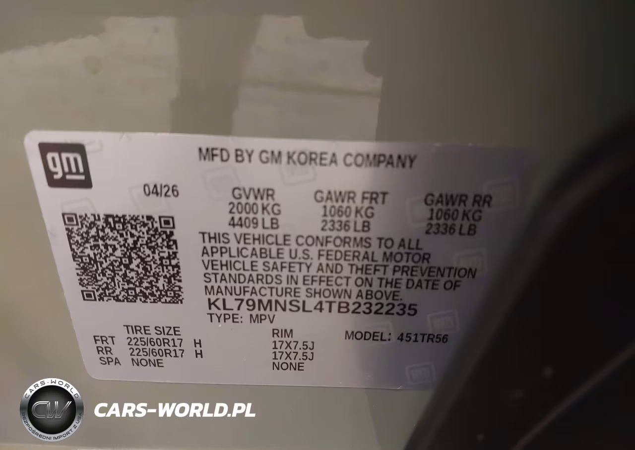 2026 Chevrolet Trailblazer Awd Ls VIN:KL79MNSL4TB232235 - 9