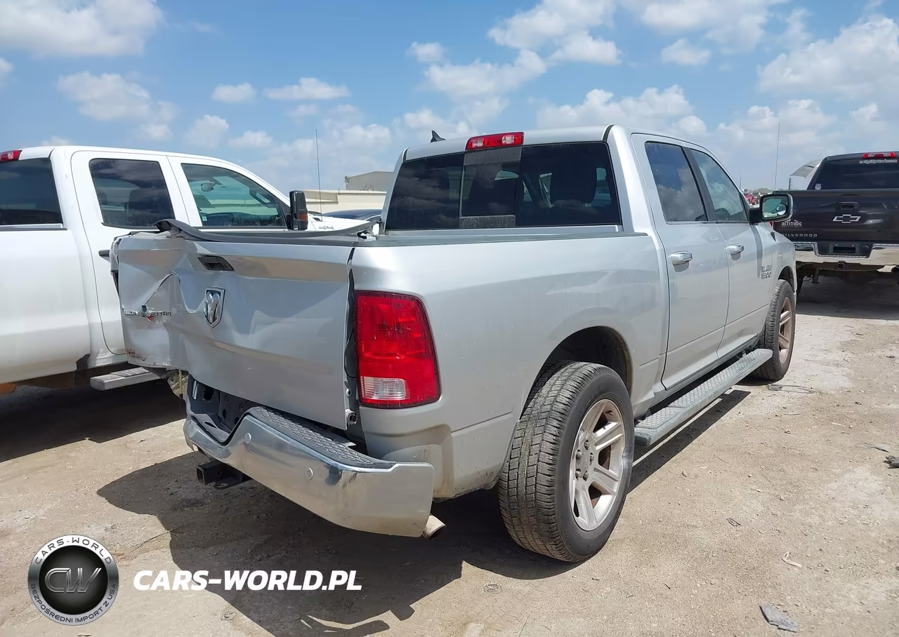 2017 Ram 1500 Lone Star Silver 4X2 5'7 Box VIN:1C6RR6LG8HS805504 - 4