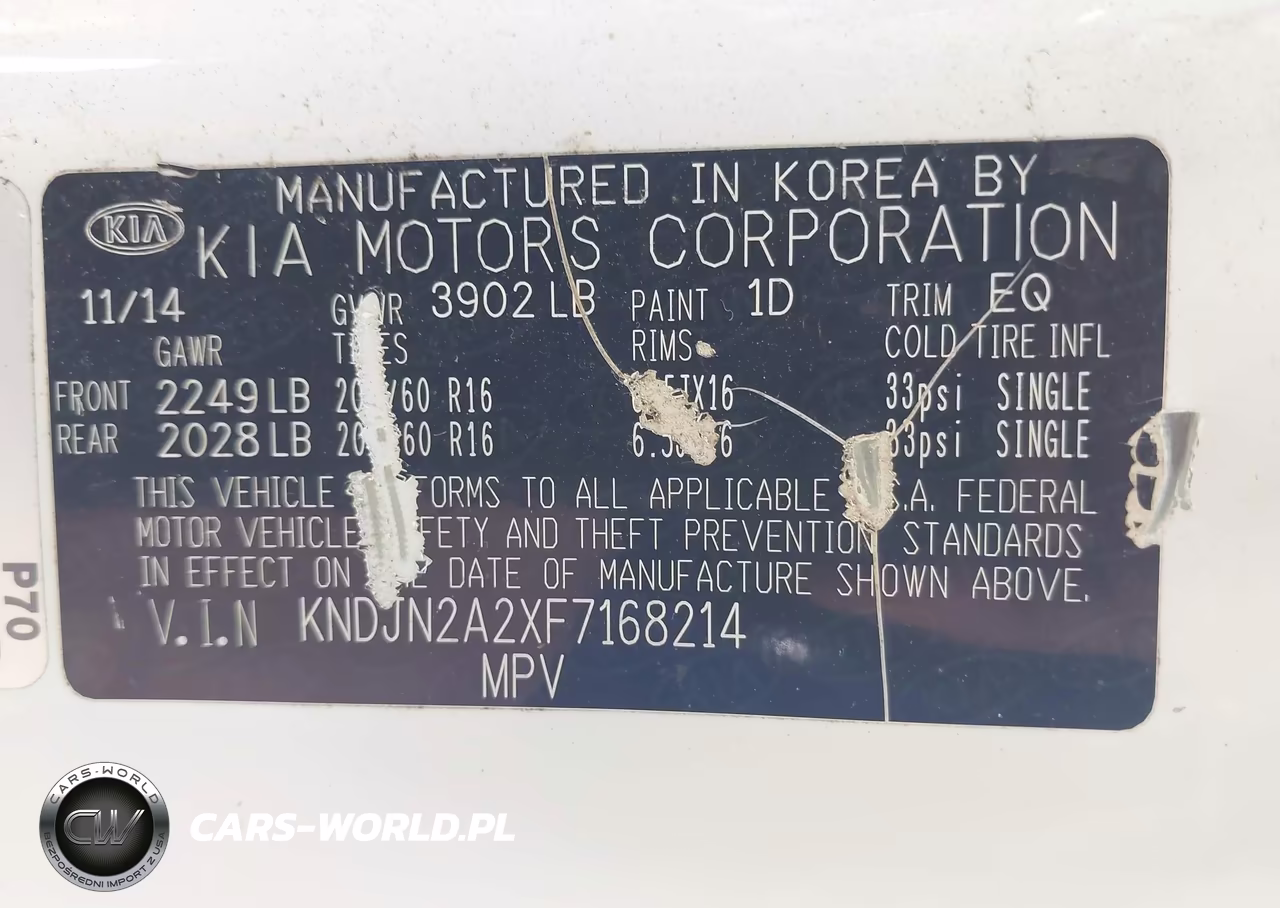 2015 Kia Soul VIN:KNDJN2A2XF7168214 - 9