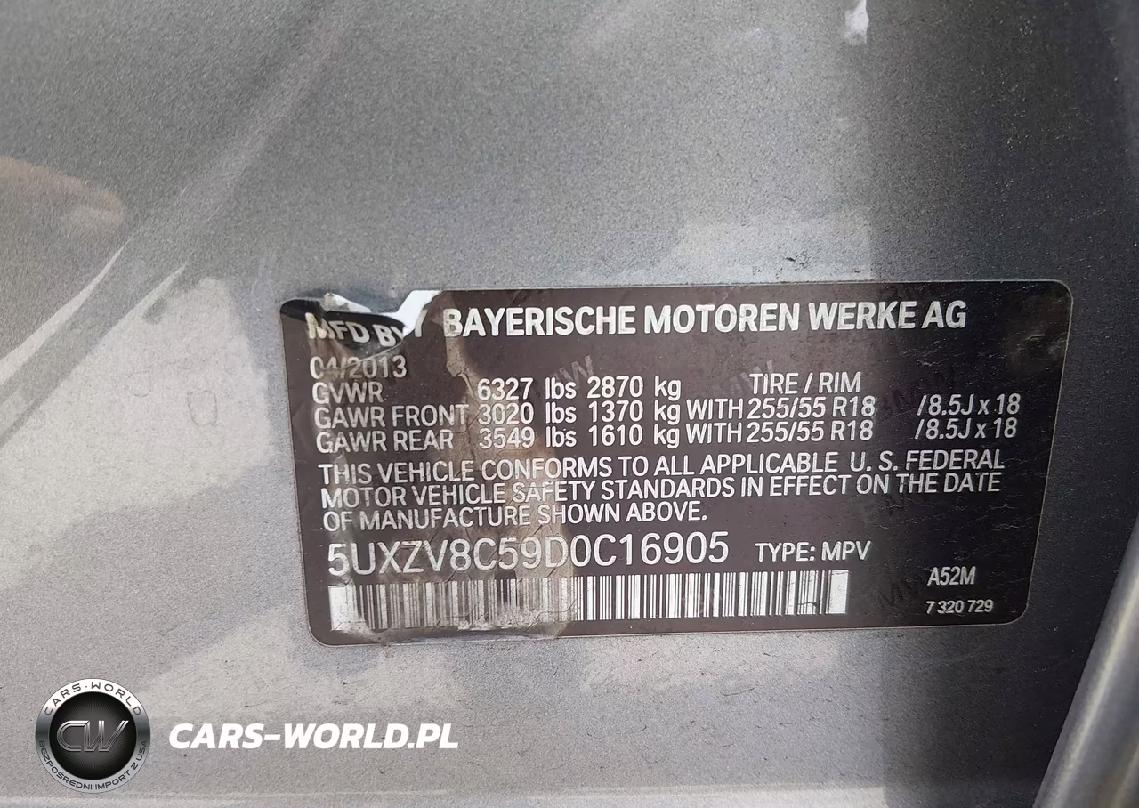 2013 BMW X5 xDrive50I VIN:5UXZV8C59D0C16905 - 9