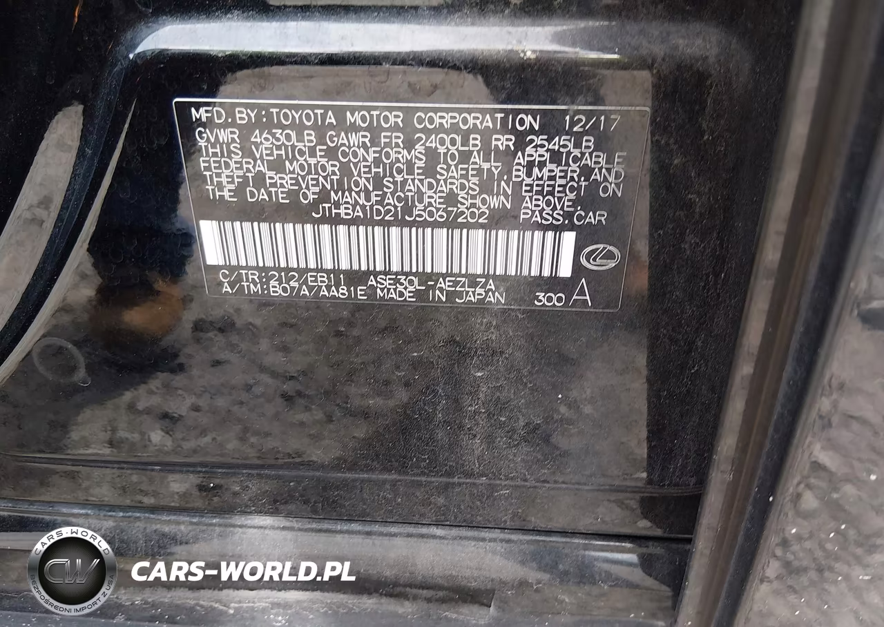 2018 Lexus Is 300 VIN:JTHBA1D21J5067202 - 9
