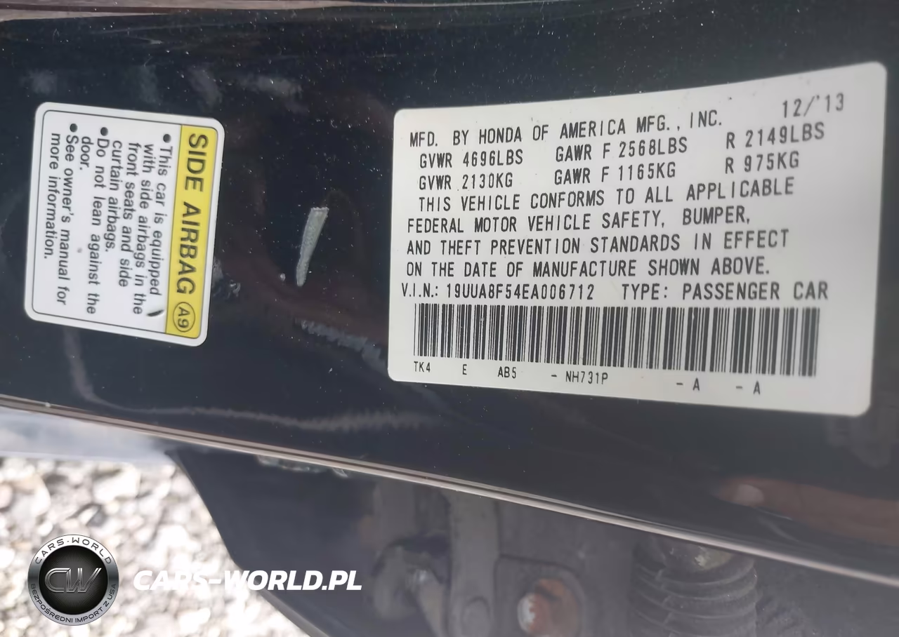 2014 Acura Tl 3.5 VIN:19UUA8F54EA006712 - 9