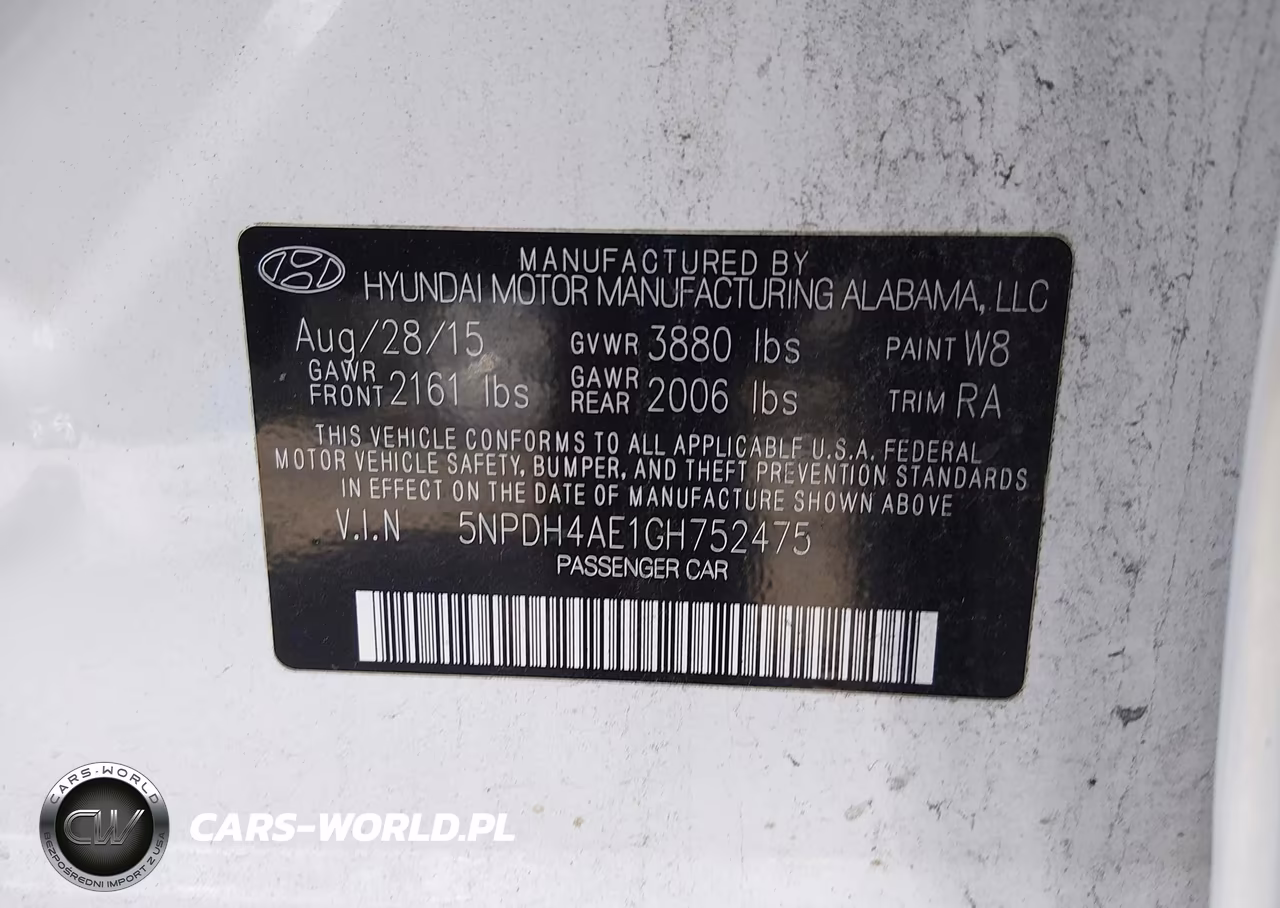 2016 Hyundai Elantra Se VIN:5NPDH4AE1GH752475 - 9