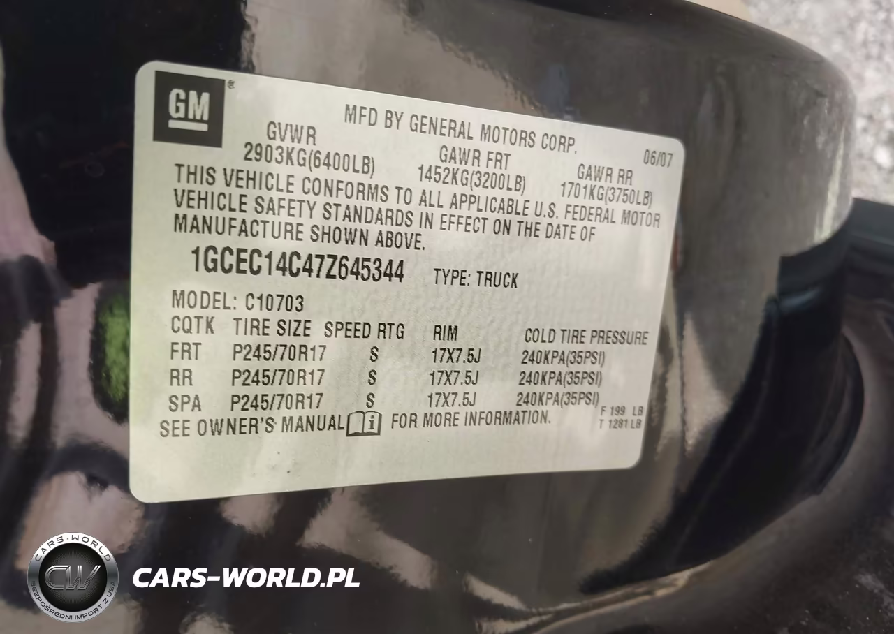 2007 Chevrolet Silverado 1500 Lt1 VIN:1GCEC14C47Z645344 - 9