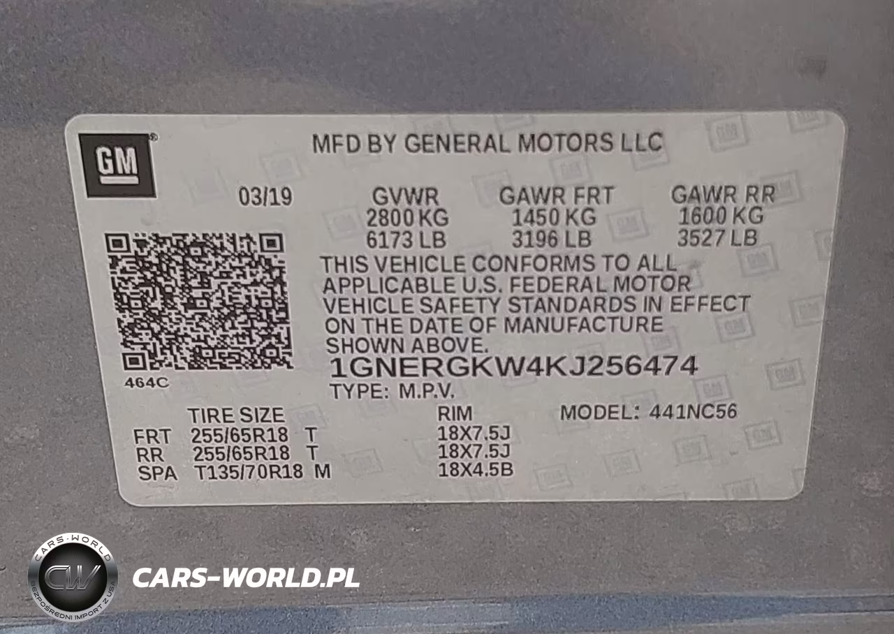 2019 Chevrolet Traverse Lt VIN:1GNERGKW4KJ256474 - 9
