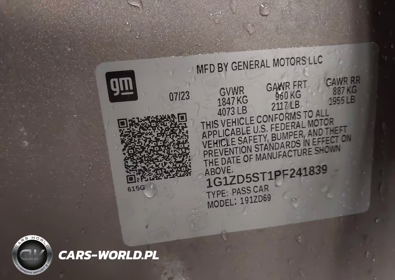 2023 Chevrolet Malibu Fwd 1Lt VIN:1G1ZD5ST1PF241839 - 9