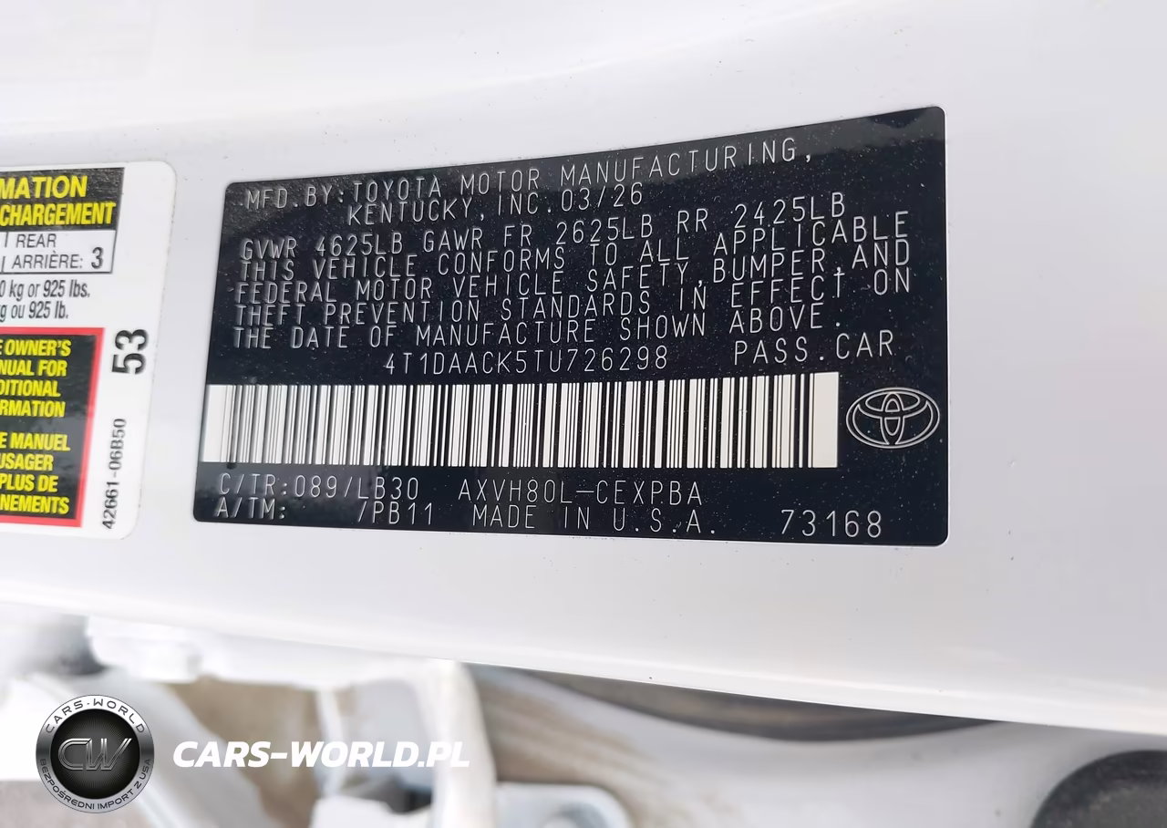 2026 Toyota Camry Xse VIN:4T1DAACK5TU726298 - 9