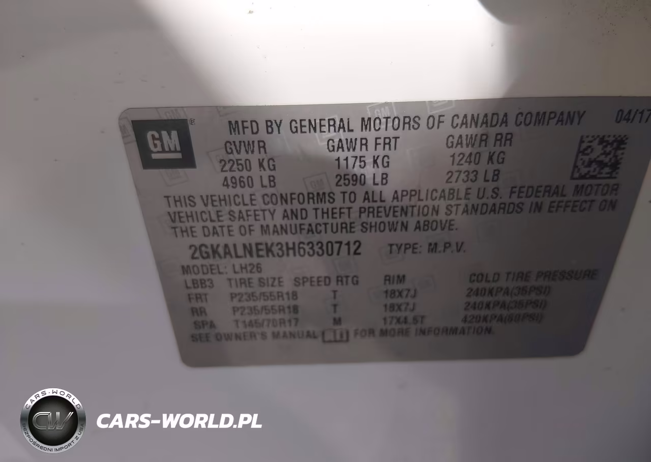 2017 GMC Terrain Sle-2 VIN:2GKALNEK3H6330712 - 9