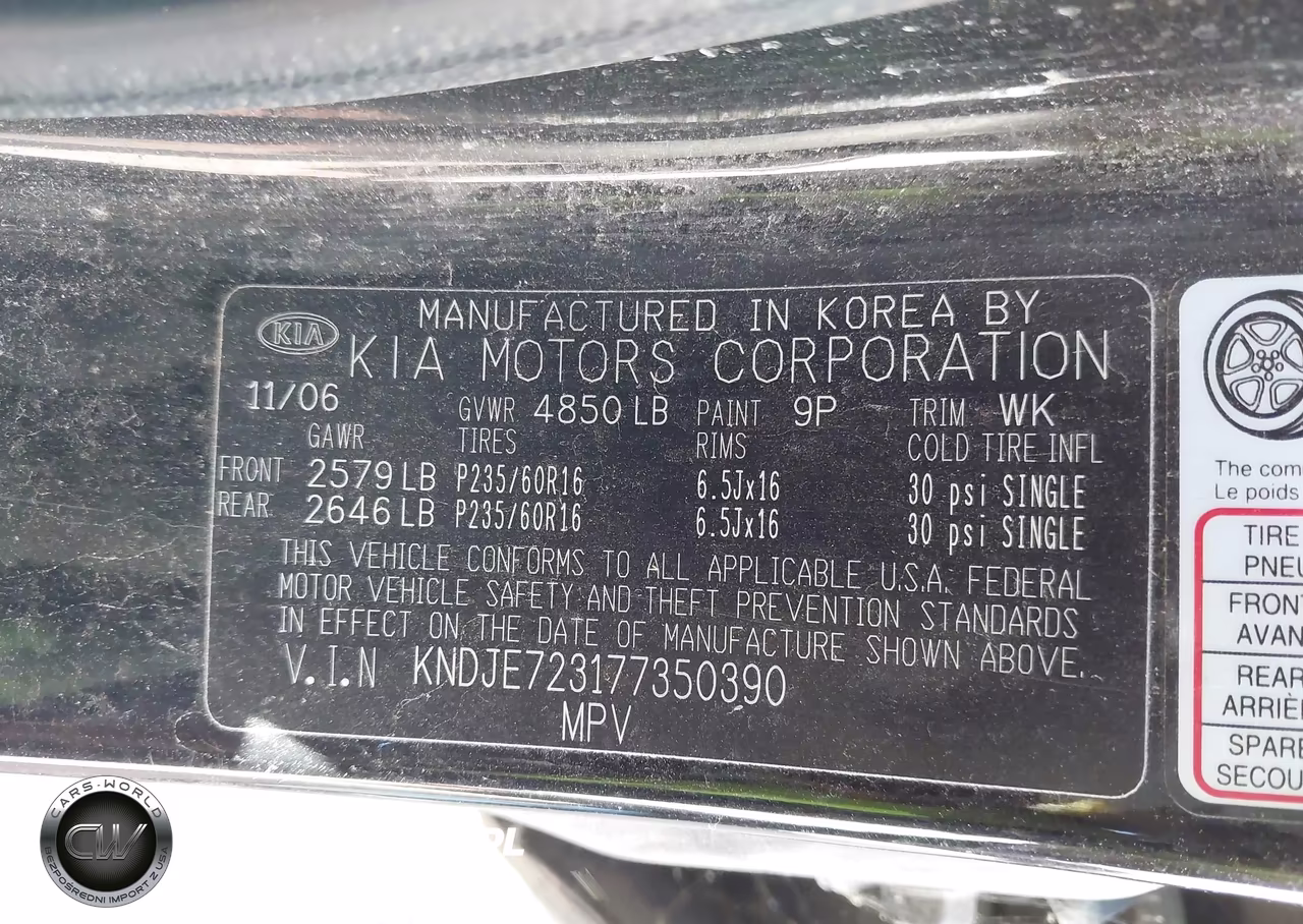 2007 Kia Sportage Ex V6 VIN:KNDJE723177350390 - 9