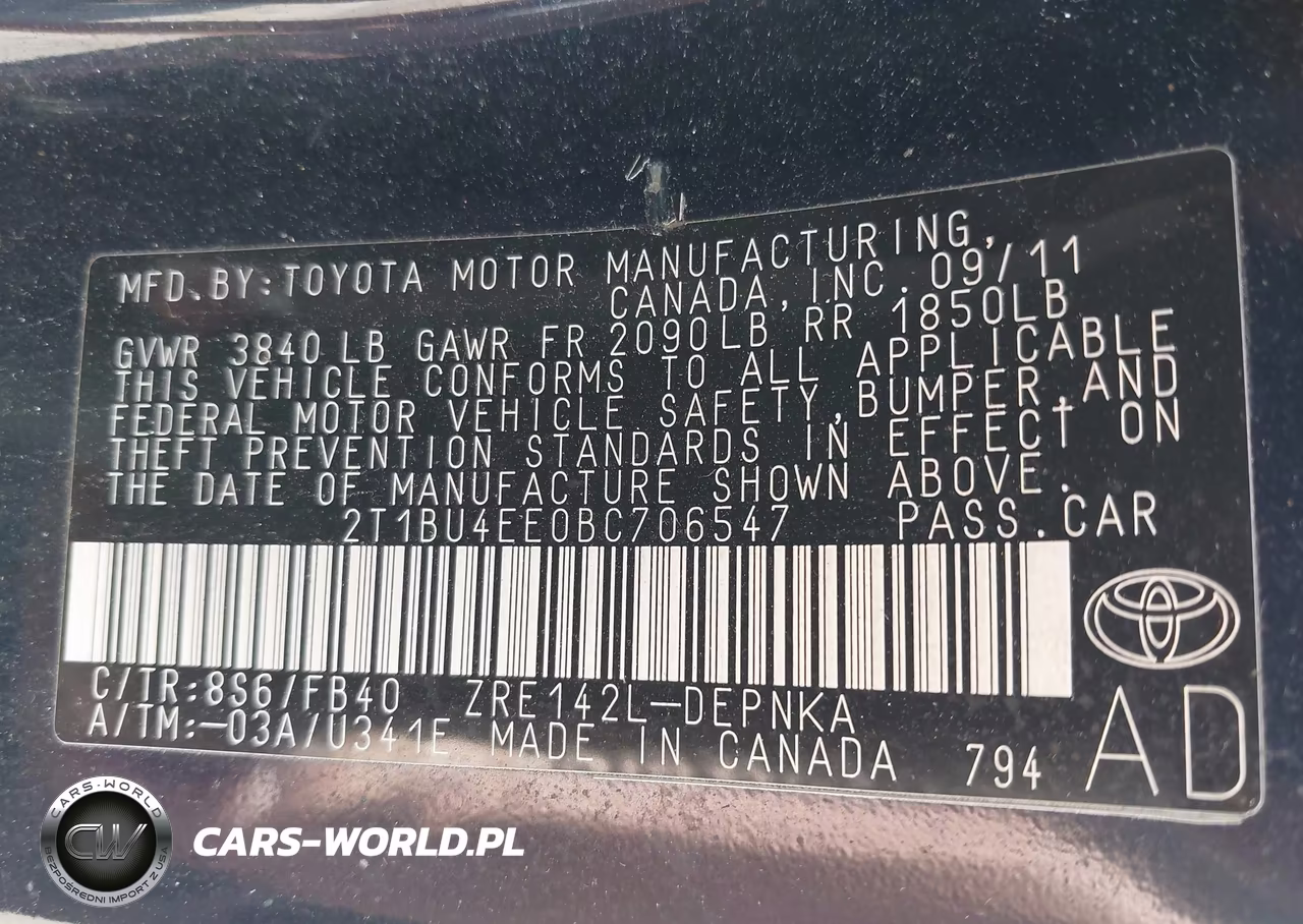 2011 Toyota Corolla Le VIN:2T1BU4EE0BC706547 - 9