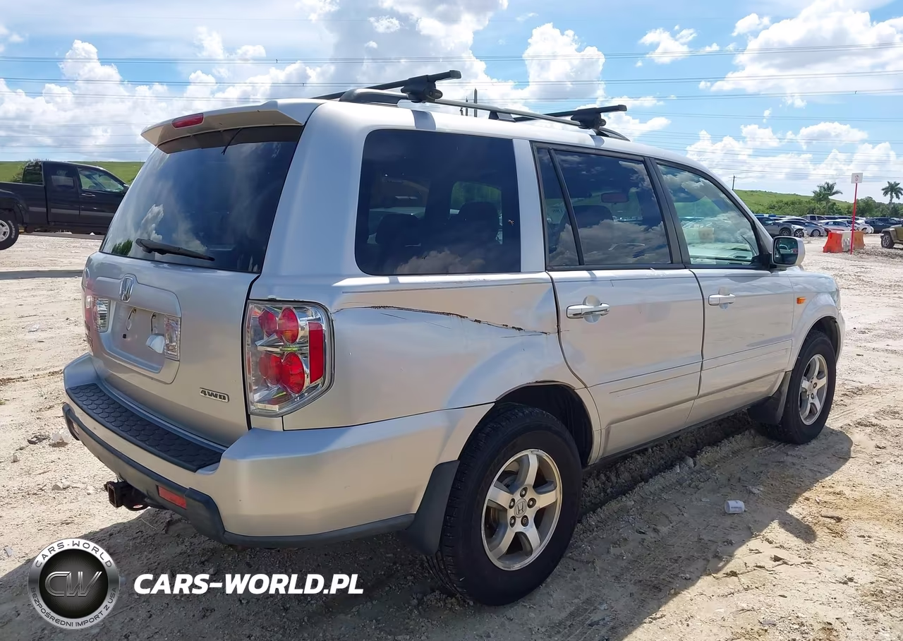 2007 Honda Pilot Ex-L VIN:5FNYF18707B011424 - 4