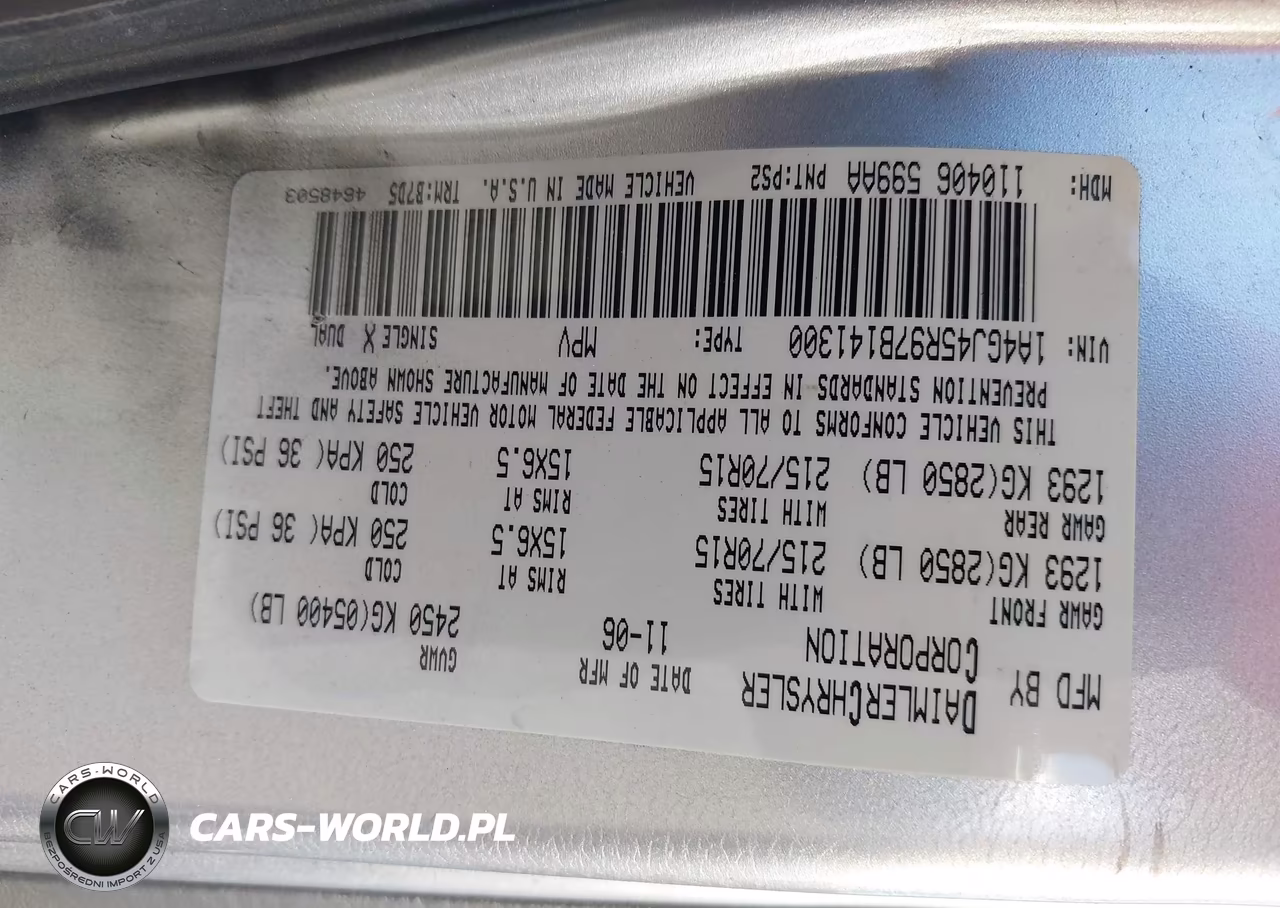 2007 Chrysler Town & Country VIN:1A4GJ45R97B141300 - 9